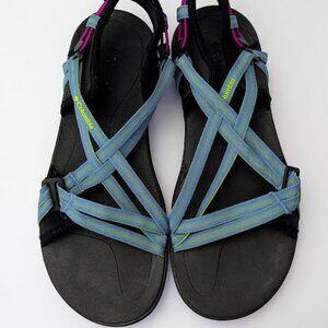 Columbia Womens Strappy Sandals Tech Lite Blue Size 9